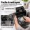 Friteuse Turbotronic DF3 Double Panier 5L 2200W Fenêtre Inox Noir