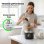 Robot de cuisine TurboTronic TT-FP700 14-en-1 1900W 1,2L Noir