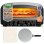 Four à pizza TurboTronic PO14 électrique 2200W 400°C 37cm Pierre incluse