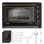 Mini Four Turbotronic TT-R45 45L 2000W Convection Gril Rôtissoire Noir