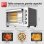 Mini Four TurboTronic TT-EVS38 Convection Asador 38L 230°C 4 Programmes Gris