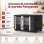 Mini Four Turbotronic FEO45 TurboWave 45L 2000W 230°C Portes Françaises Noir