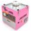Suikerspinmachine Monster Kukoo Retro roze roestvrij staal