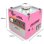Suikerspinmachine Monster Kukoo Retro roze roestvrij staal