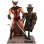 Figura Lobezno Traje Marrón Samurai Diorama Brown Uniform Wolverine X-men Marvel Articulada 18 Cms