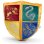 Set 2 Cojines Snitch Dorada Y Escudo Hogwarts Harry Potter