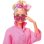 Figura Barbie En Mono Rosa Barbie Articulada 30 Cms