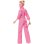 Figura Barbie En Mono Rosa Barbie Articulada 30 Cms