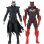 Figuras Batman Who Laughs + Batman Rojo + Cómic + Display Dark Knights Metal 8 Cms