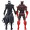 Figuras Batman Who Laughs + Batman Rojo + Cómic + Display Dark Knights Metal 8 Cms