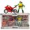 Figura Raphael With Motorcycle Las Tortugas Ninja Articulada 13 Cms