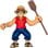 Figura Monkey D. Luffy One Piece Heroes Of Goo Jit Zu Elástica 12 Cms