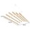 Stendino da soffitto con puleggia Monster 6 listelli noce bianco 1,4 m