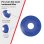 Disco Monster fraccional de 2 kg azul para barra olímpica, juego de 2