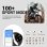 Blackview Sport Smartwatch Bluetooth AMOLED 1,43'' Schwarz Silikon/Nylon Armbänder