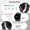Blackview Sport Smartwatch Bluetooth AMOLED 1,43'' Schwarz Silikon/Nylon Armbänder