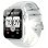 Blackview Smartwatch Bluetooth 1,91'' Silber Kunststoffgehäuse Silikonarmband