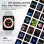 Blackview Smartwatch Bluetooth 1,91'' Silber Kunststoffgehäuse Silikonarmband