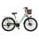 Bicicletta elettrica Cysum X-city 250w 48v10.4ah 26" Pneumatici Verde