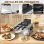 Freidora de aceite Homcom 5 L 2000 W con ventana y temporizador