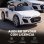 Coche eléctrico infantil Aiyaplay Audi R8 Spyder 12 V blanco con mando