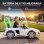 Coche eléctrico infantil Aiyaplay Audi R8 Spyder 12 V blanco con mando