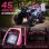 Quad Eléctrico para Niños Homcom 12V con 2 Motores 3-8 km/h Rosa