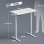 Mesa altura regulavel eletrica Homcom 100x60 cm 3 memorias Branco