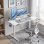 Mesa de escritorio elevavel Homcom 120x60 cm 3 memorias Branco