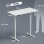 Mesa de escritorio elevavel Homcom 120x60 cm 3 memorias Branco