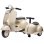 Moto eléctrica infantil Aiyaplay Vespa con asiento lateral y arranque suave