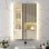 Espelho de banho LED Homcom 70x50 cm antivoo 3 cores