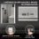 Espelho de banho LED Homcom 70x50 cm antivoo 3 cores