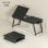Mesa Plegable Homcom Inclinable con Cajón para Cama y Sofá Negro
