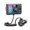 Transmetteur FM Bluetooth 5.3 Voiture Écran OLED Double USB Type-C 12-24V Noir