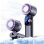 Mini Ventilateur de Poche Pliable Nobrand 199 Vitesses Écran Digital USB Violet