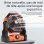 Mini Ventilateur Portable Nobrand 4000 mAh LED USB Silencieux Orange