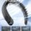 Mini Ventilateur de Cou Sans Pales Nobrand 4000mAh 3 Vitesses Oscillation USB Noir