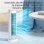 Ventilateur Colonne Sans Pales Nobrand 5 Vitesses Batterie 4000mAh USB-C Blanc Télécommande