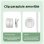 Mini Ventilateur Sans Pales Nobrand 3 Vitesses USB 2000mAh Autonomie 8h Blanc