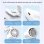 Mini Ventilateur Portable Sans Pales Nobrand 3 Vitesses USB 1000mAh Blanc