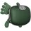 Masseur cervical biomimétique 5-en-1 infrarouge chaleur pression air Vert