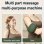 Masseur cervical biomimétique 5-en-1 infrarouge chaleur pression air Vert