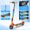 Patinete électrique iScooter K2Pro 150W Autonomie 9km Freins doubles LED Orange