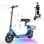 Monopattino elettrico iScooter iK7 250W Autonomia 15km Pneumatici pieni 8,5" Blu