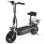 Elektrische step iScooter F2 500W Bereik 30km 10'' Luchtbanden Trommelremmen Grijs