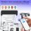 Imprimante thermique portable Bluetooth Nobrand A4 sans encre USB noire