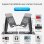 Nobrand Soporte giratorio de mesa para tabletas con 8 puertos HDMI 4K, universal, gris