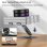 Nobrand Soporte giratorio de mesa para tabletas con 8 puertos HDMI 4K, universal, gris