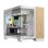 Boîtier Corsair 2500X Mini Tower Micro ATX Blanc/Bambou Vidrio et Mesh USB-C